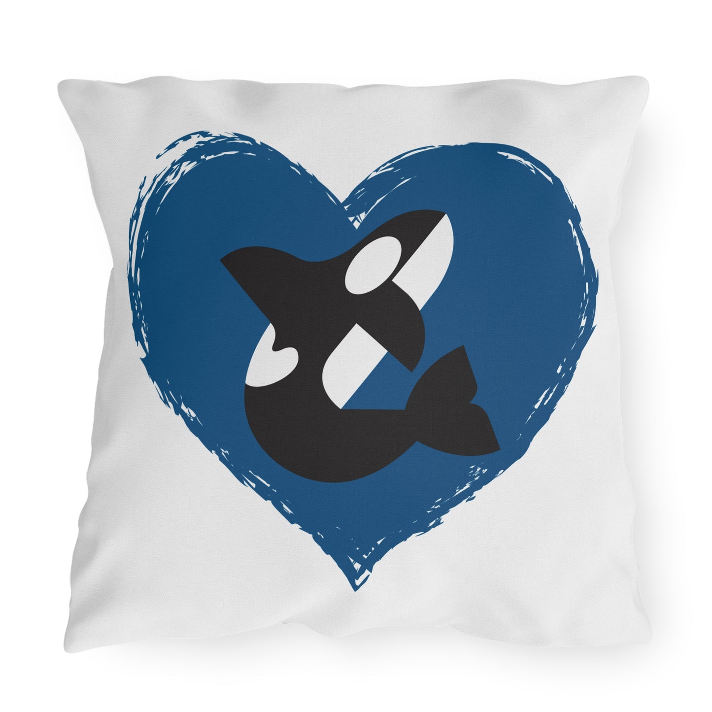 Orca Heart Outdoor Pillows