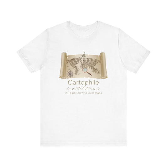 Cartophile - map lover T-shirt