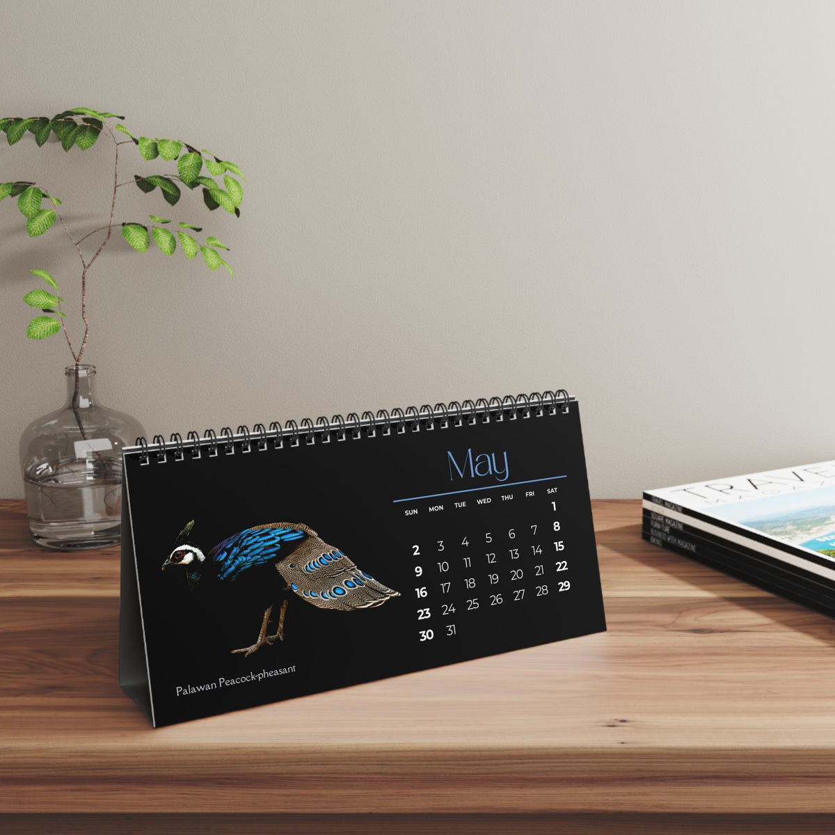 Brilliant Birds of 2027 Desktop Calendar