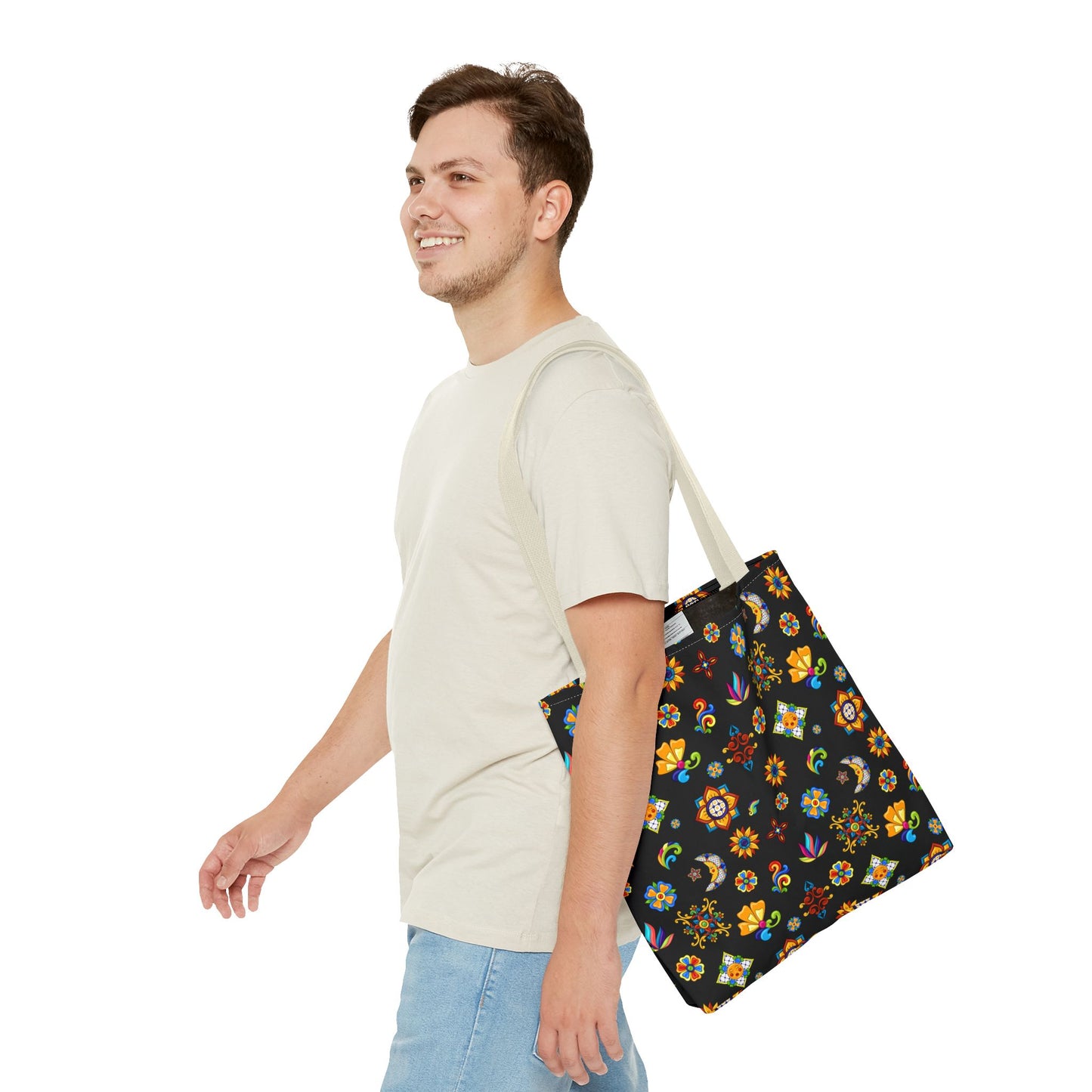 Talavera Mexican Tile Inspired Tote Bag