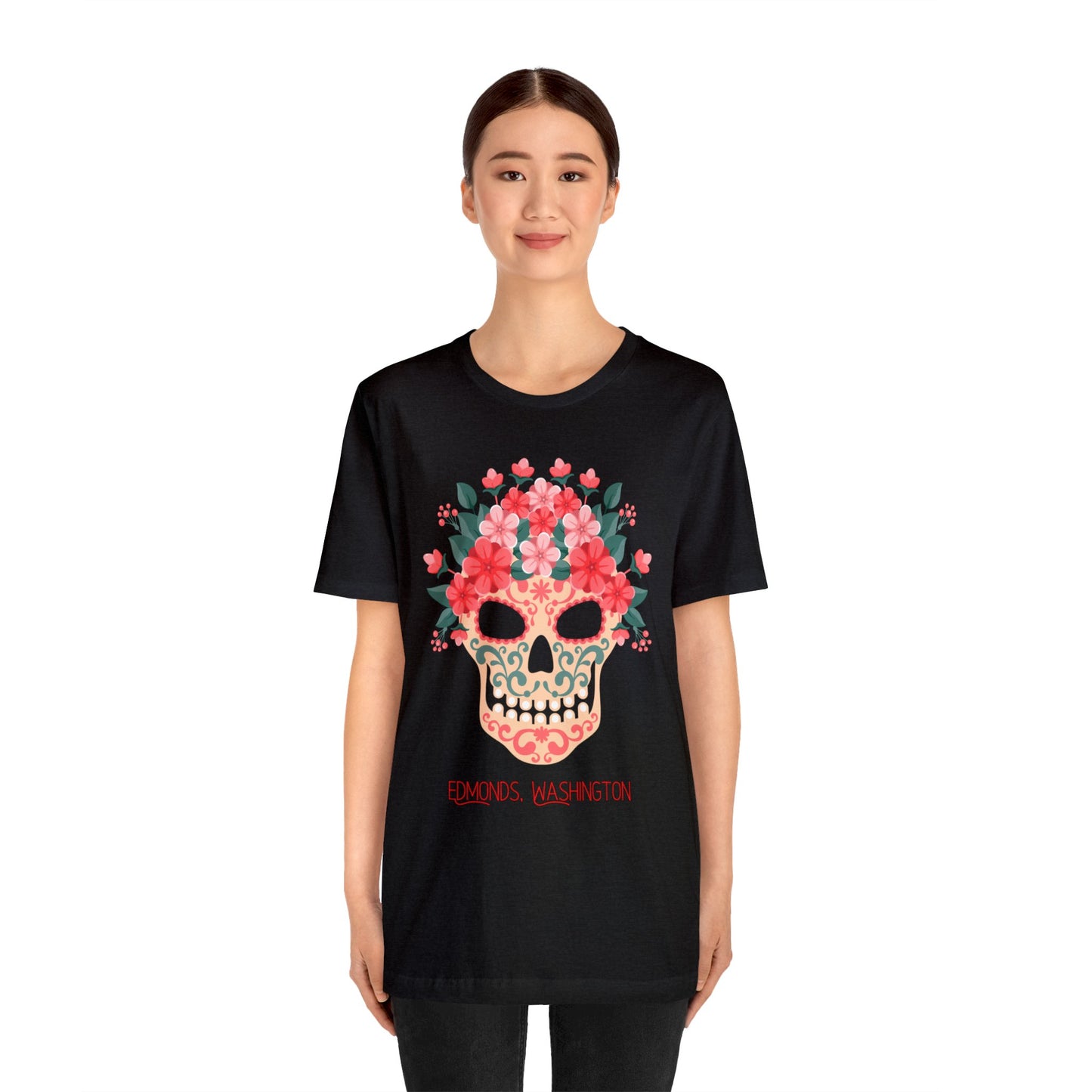 Sugar Skull Edmonds Love T-Shirt