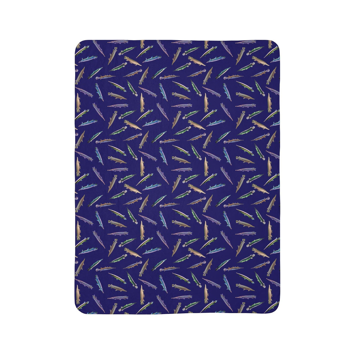 Glorious Gars Patterned Fleece Sherpa Blanket