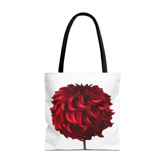 Red Dahlia Tote Bag