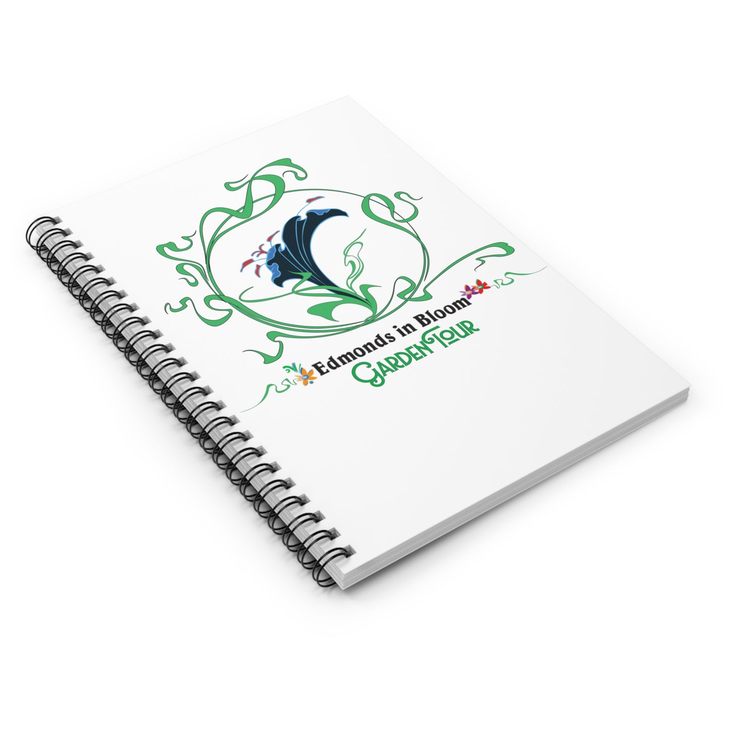 Edmonds in Bloom Garden Tour Spiral Notebook - Ruled Line