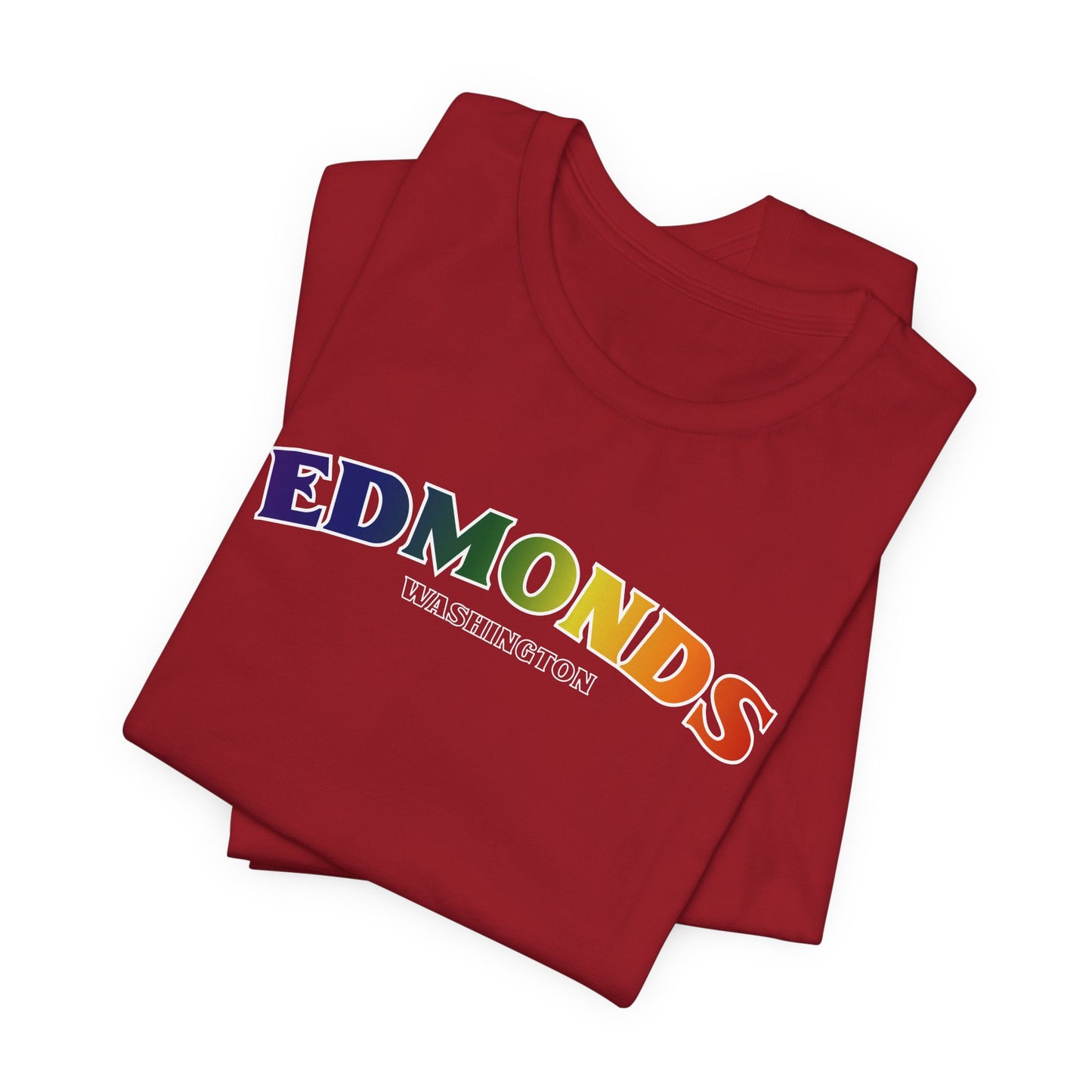 Edmonds Washington RAINBOW Unisex Jersey Short Sleeve Tee