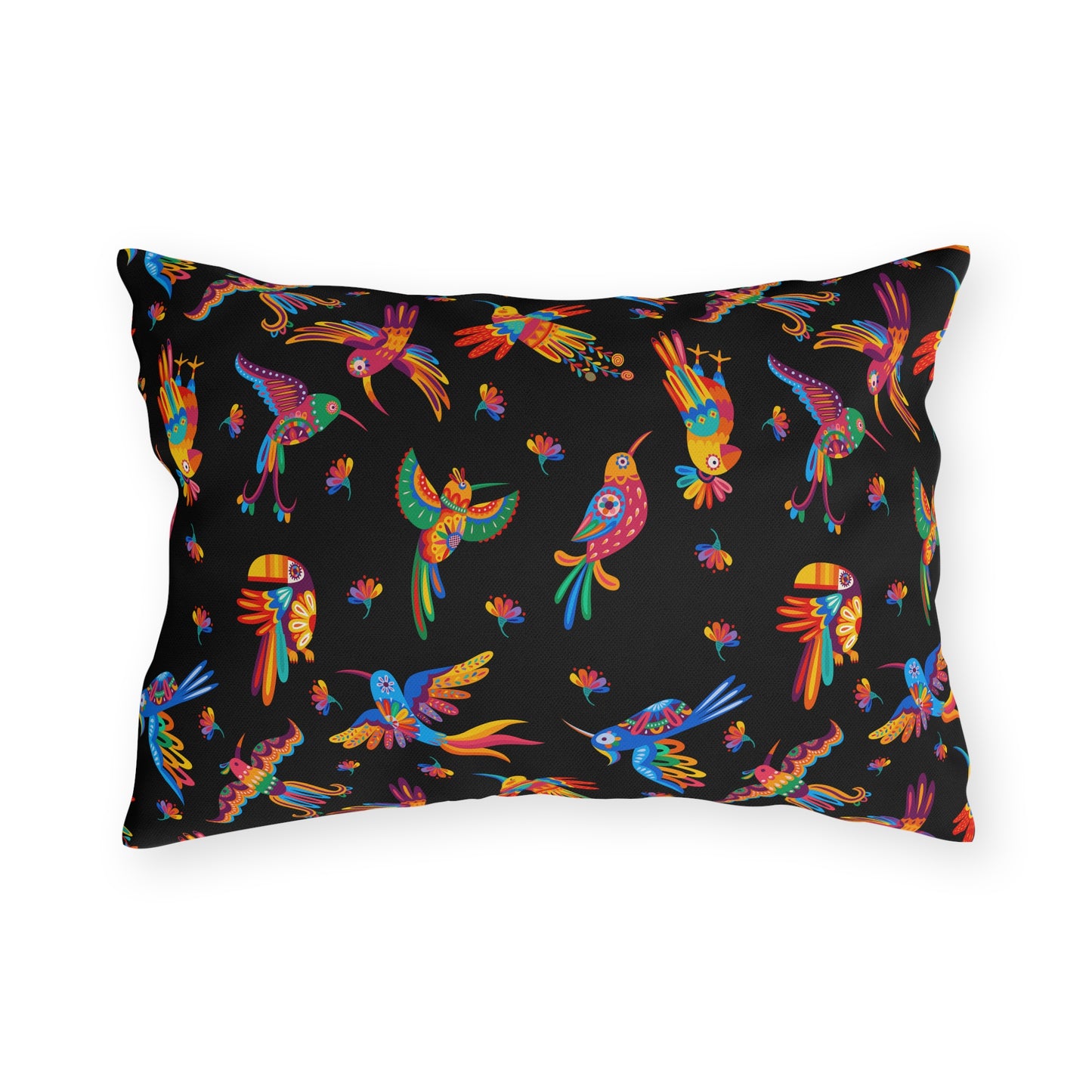 Talavera Birds Mexican Motif Outdoor Pillows