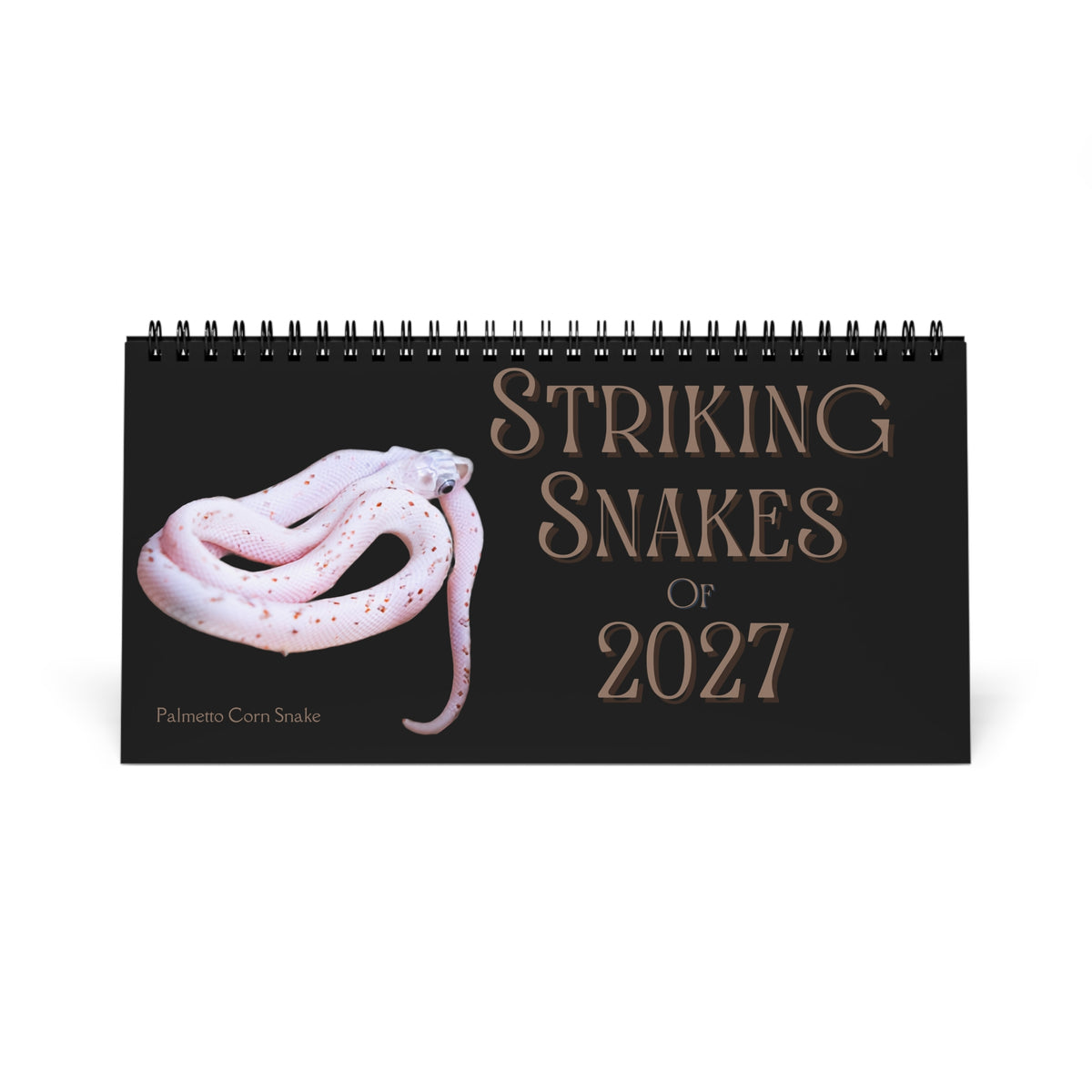 Striking Snakes of 2027 Desktop Calendar