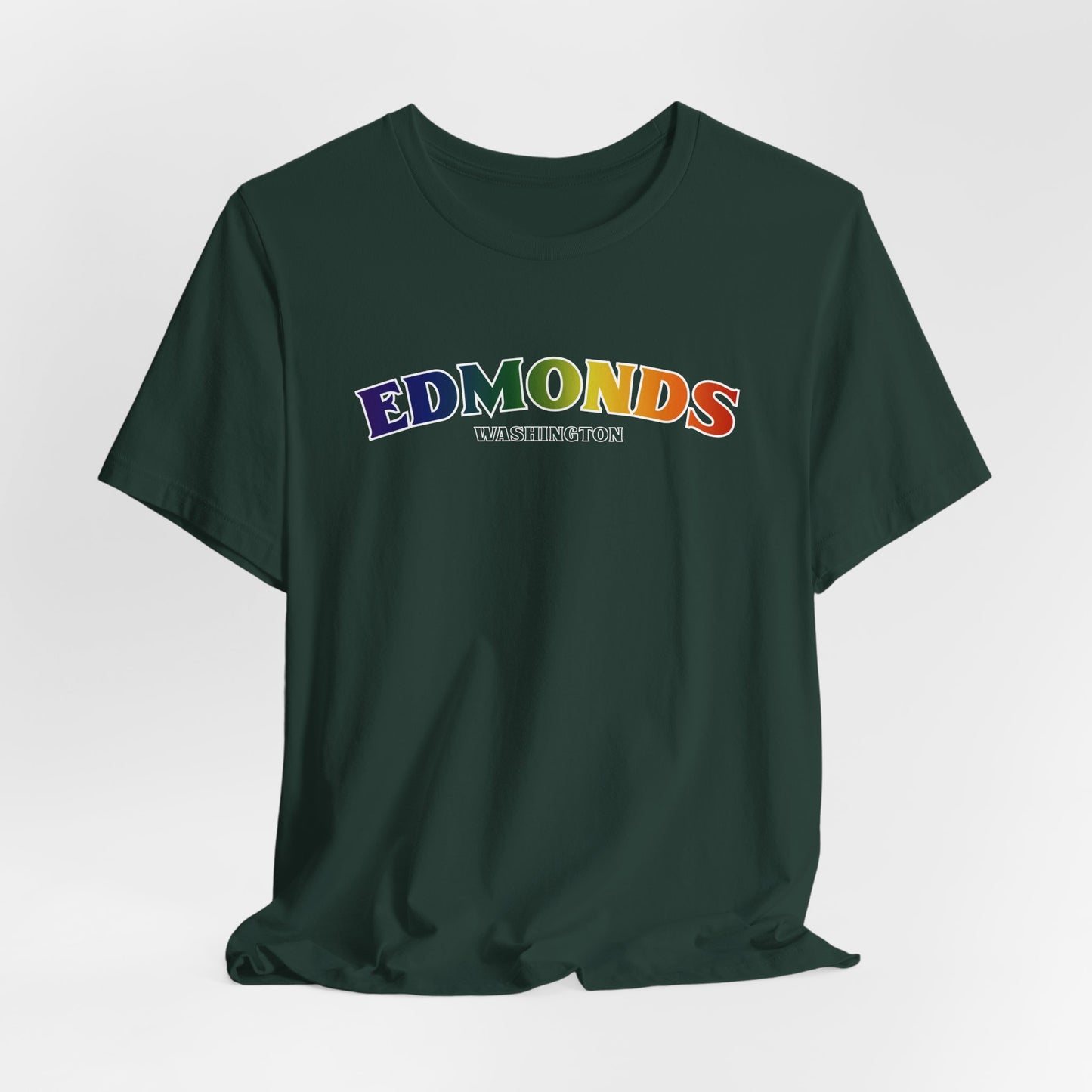 Edmonds Washington RAINBOW Unisex Jersey Short Sleeve Tee