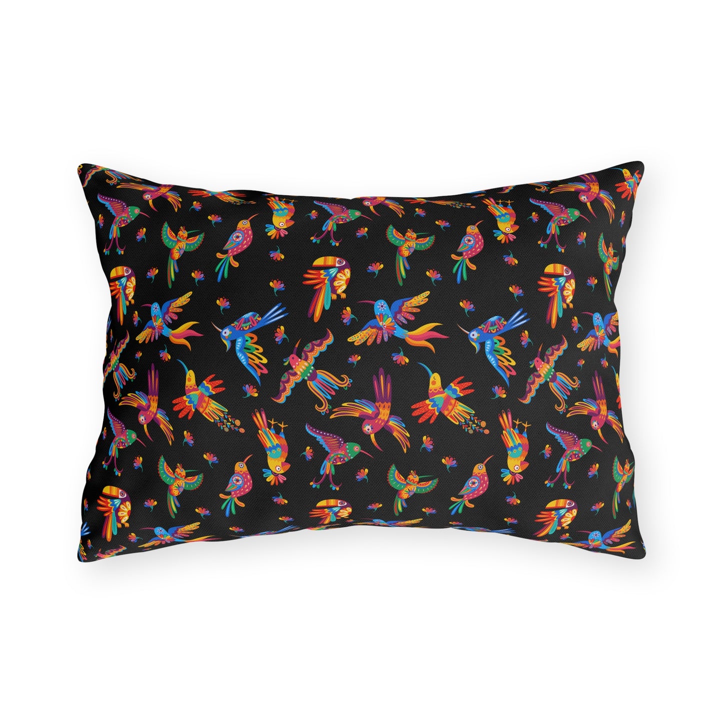 Talavera Birds Mexican Motif Outdoor Pillows