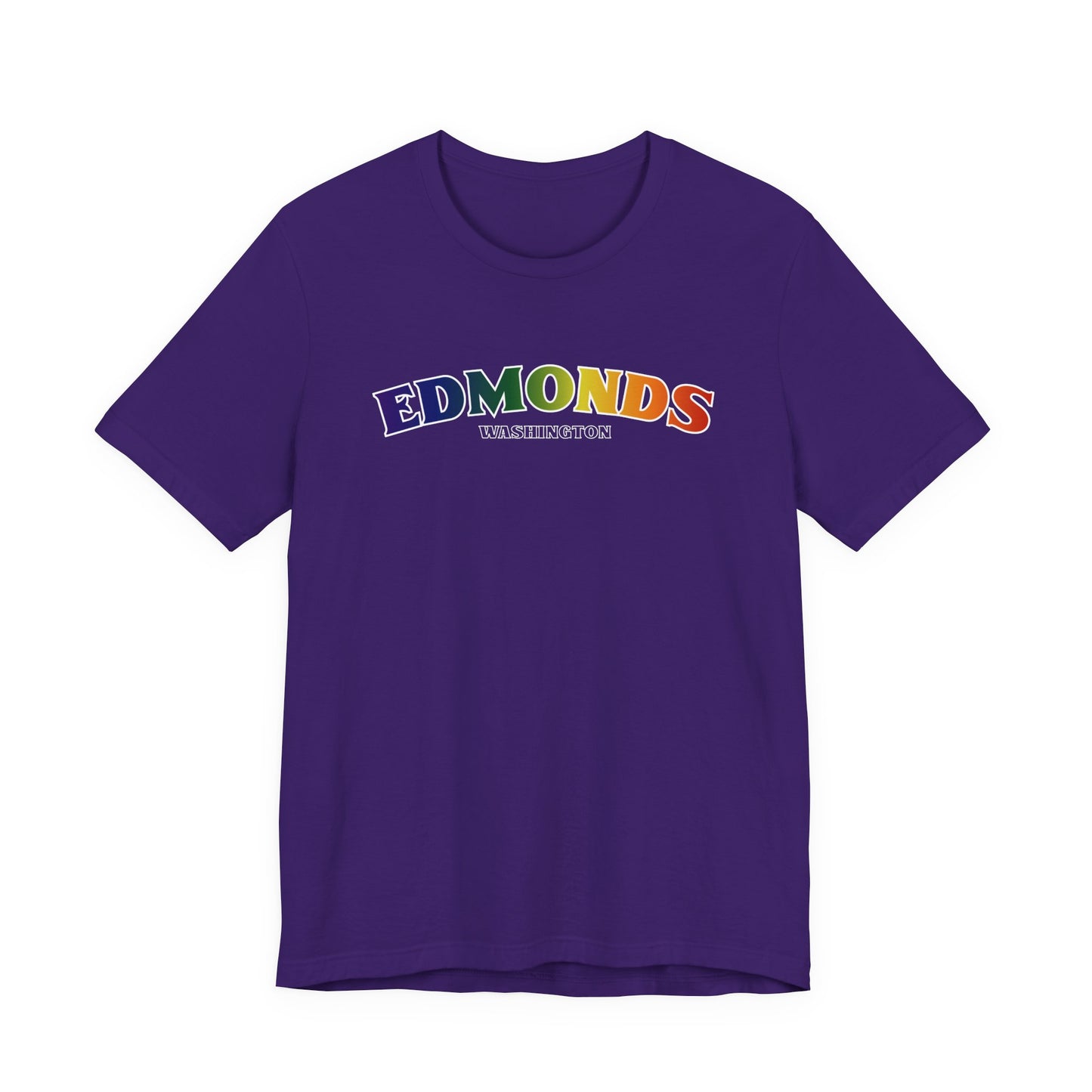 Edmonds Washington RAINBOW Unisex Jersey Short Sleeve Tee