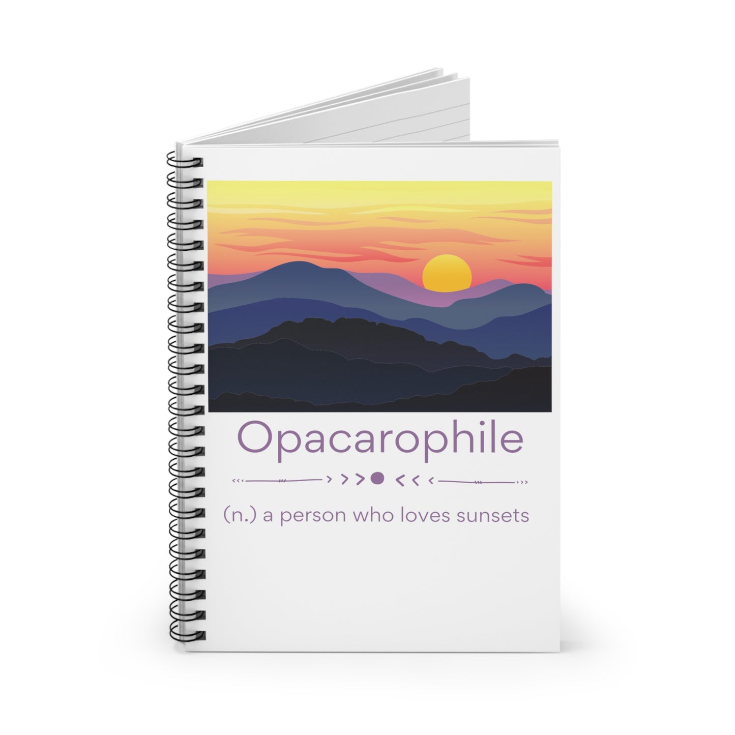 Opacarophile Spiral Notebook - Ruled Line