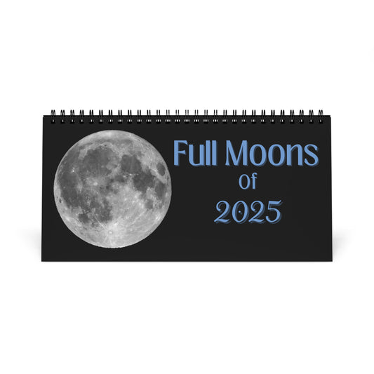 Full Moons of 2025 Desktop Calendar