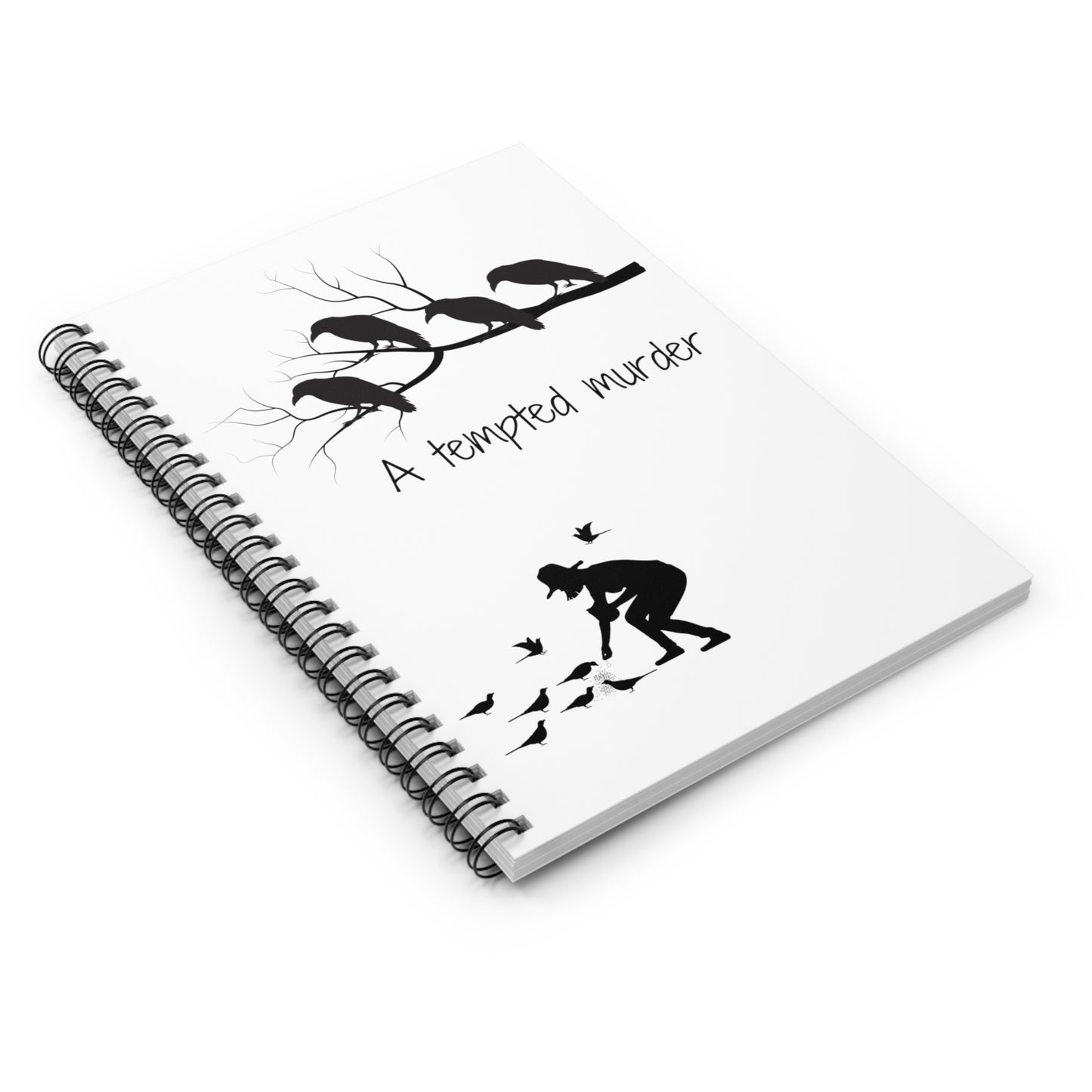 A Tempted Murder - Crows Spiral Notebook - Ruled Line