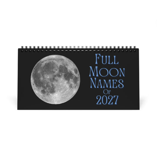Full Moon Names of 2027 Desktop Calendar