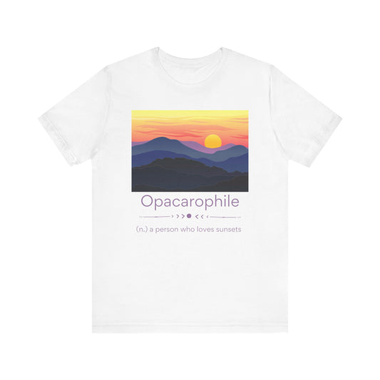 Opacarophile - sunset love T-shirt