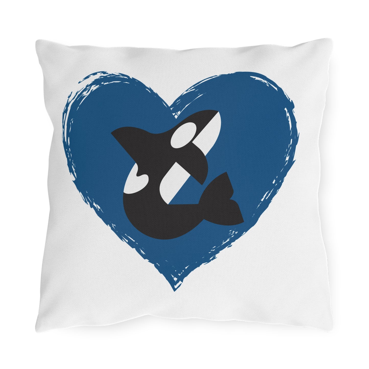 Orca Heart Outdoor Pillows