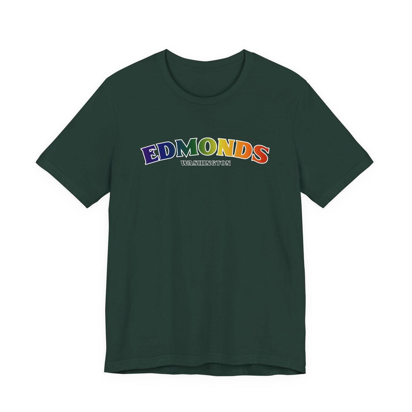 Edmonds Washington RAINBOW Unisex Jersey Short Sleeve Tee