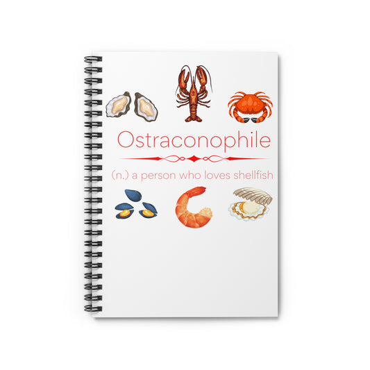 Ostraconophile Spiral Notebook - Ruled Line