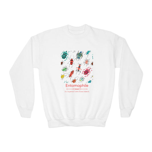 Entomophile - Lover of Insects Youth Crewneck Sweatshirt