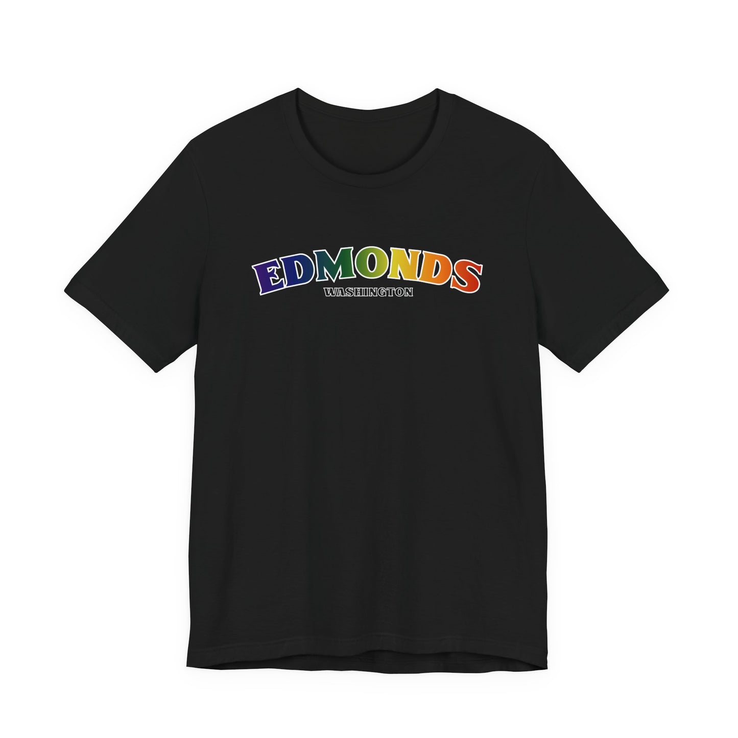 Edmonds Washington RAINBOW Unisex Jersey Short Sleeve Tee