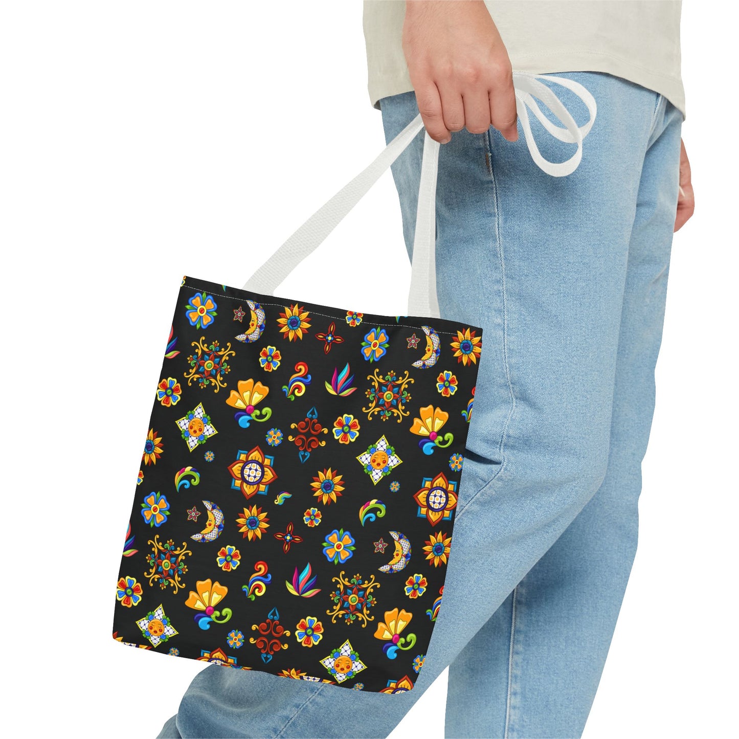 Talavera Mexican Tile Inspired Tote Bag