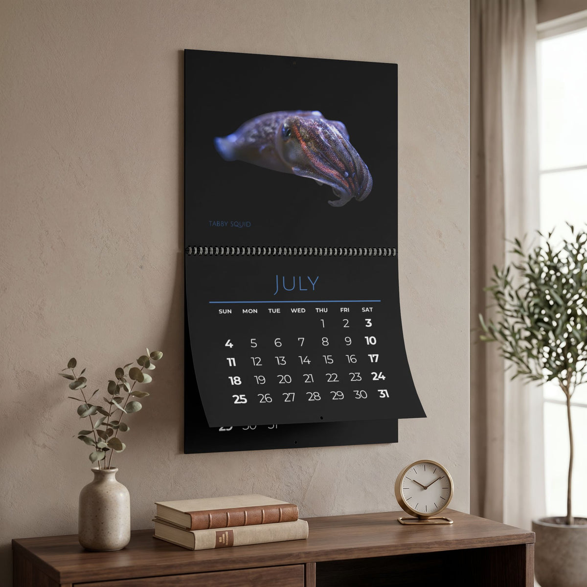 Cephalopods of 2027 Wall Calendars