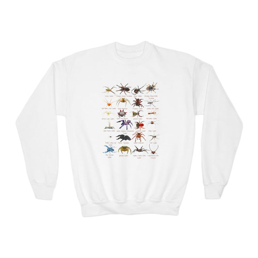 Stupendous Spiders Youth Crewneck Sweatshirt