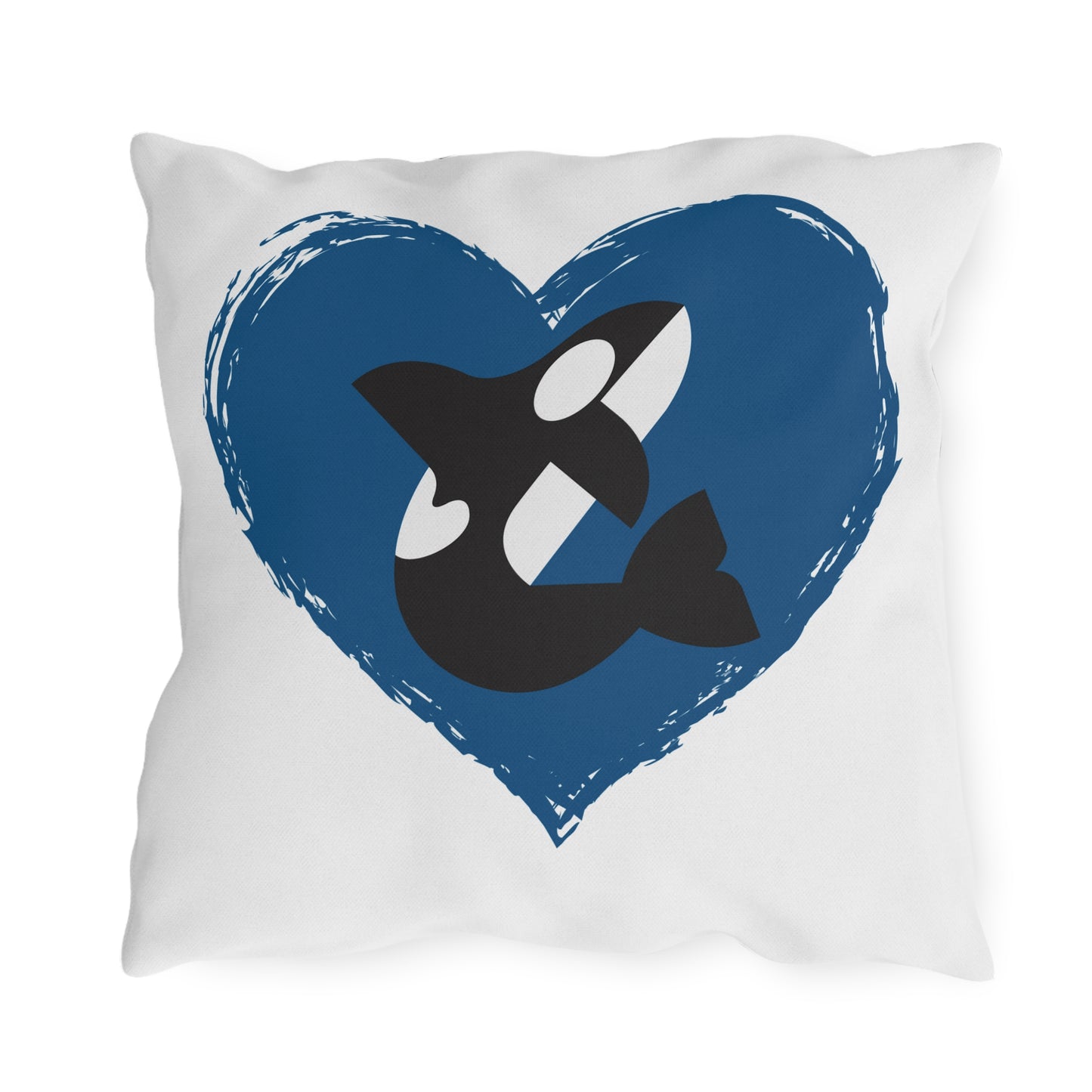 Orca Heart Outdoor Pillows