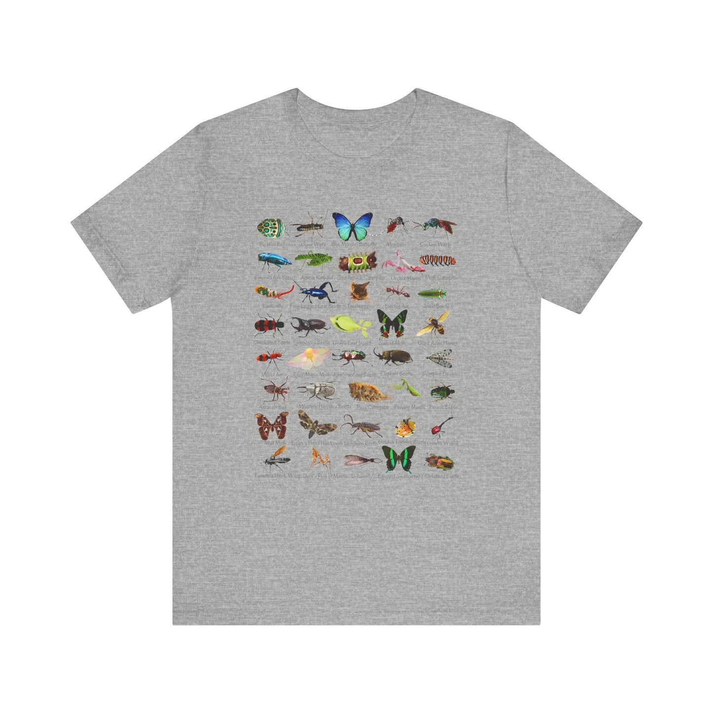 Impressive Insects T-shirt with 40 cool bugs