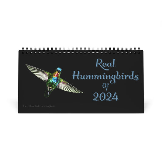 Real Hummingbirds of 2024 Calendar