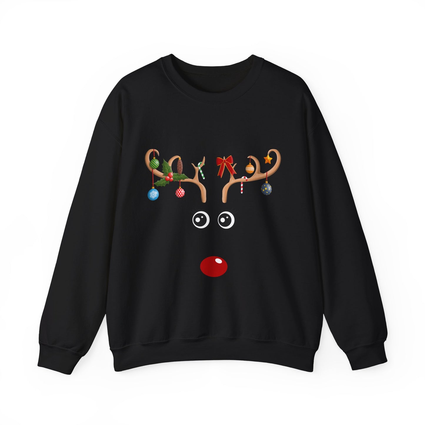 Reindeer Rudolph Christmas Holiday Crewneck Sweatshirt