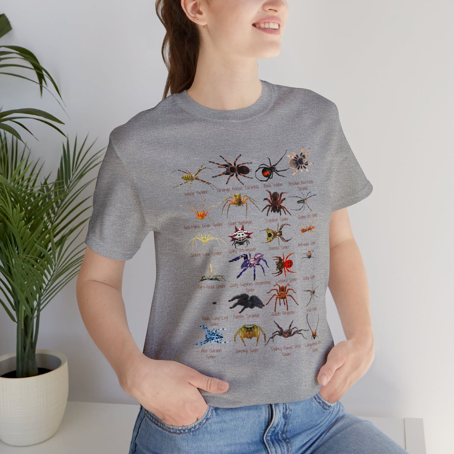 Stupendous Spiders T-shirt with 24 unique spiders