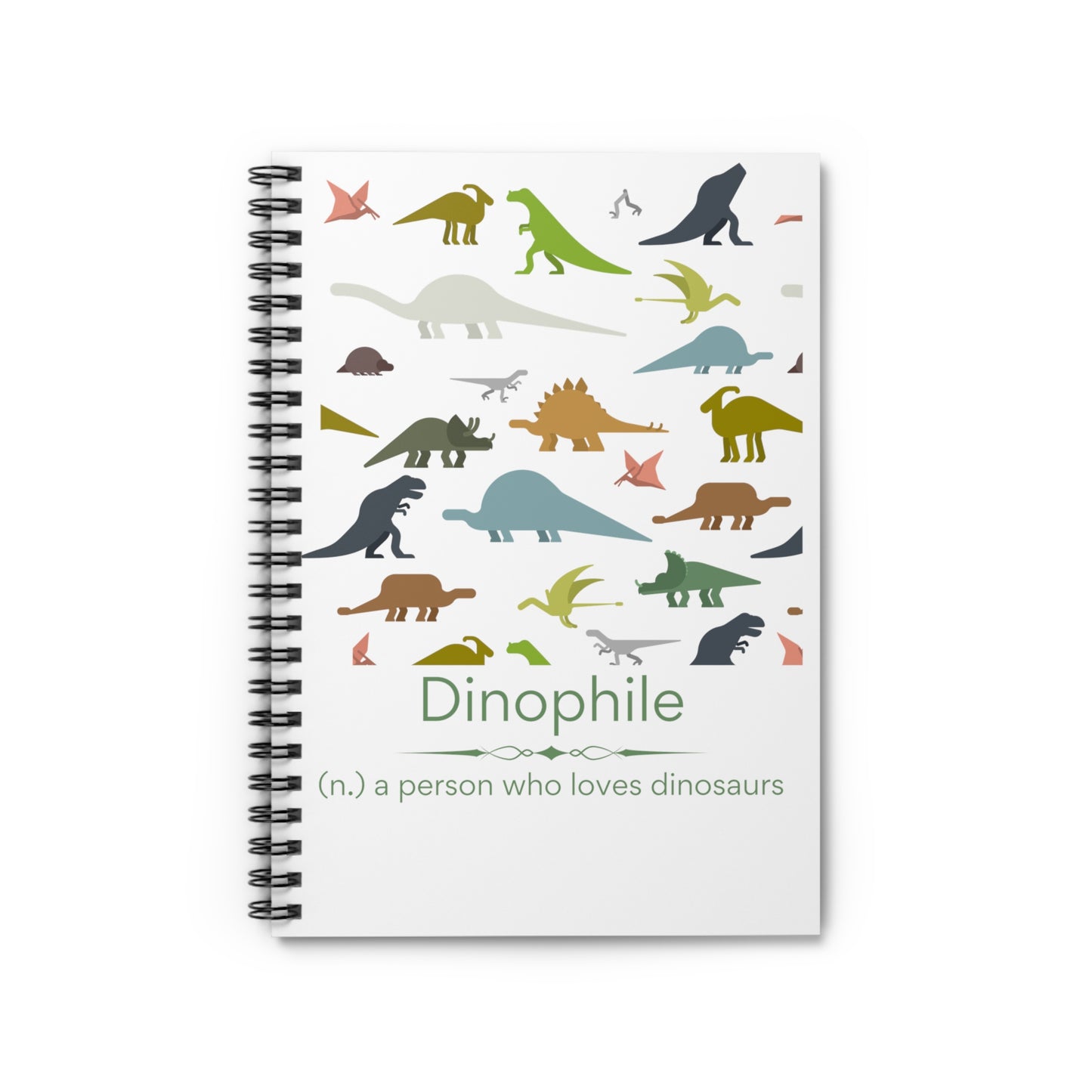 Dinophile Spiral Notebook - Ruled Line