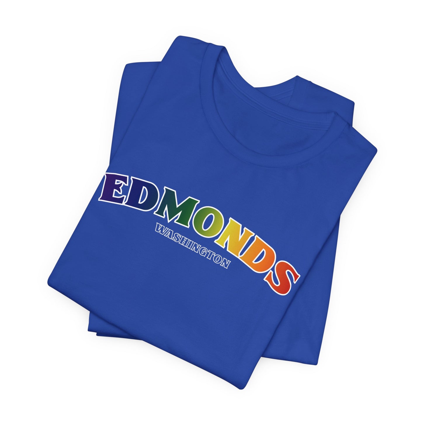 Edmonds Washington RAINBOW Unisex Jersey Short Sleeve Tee