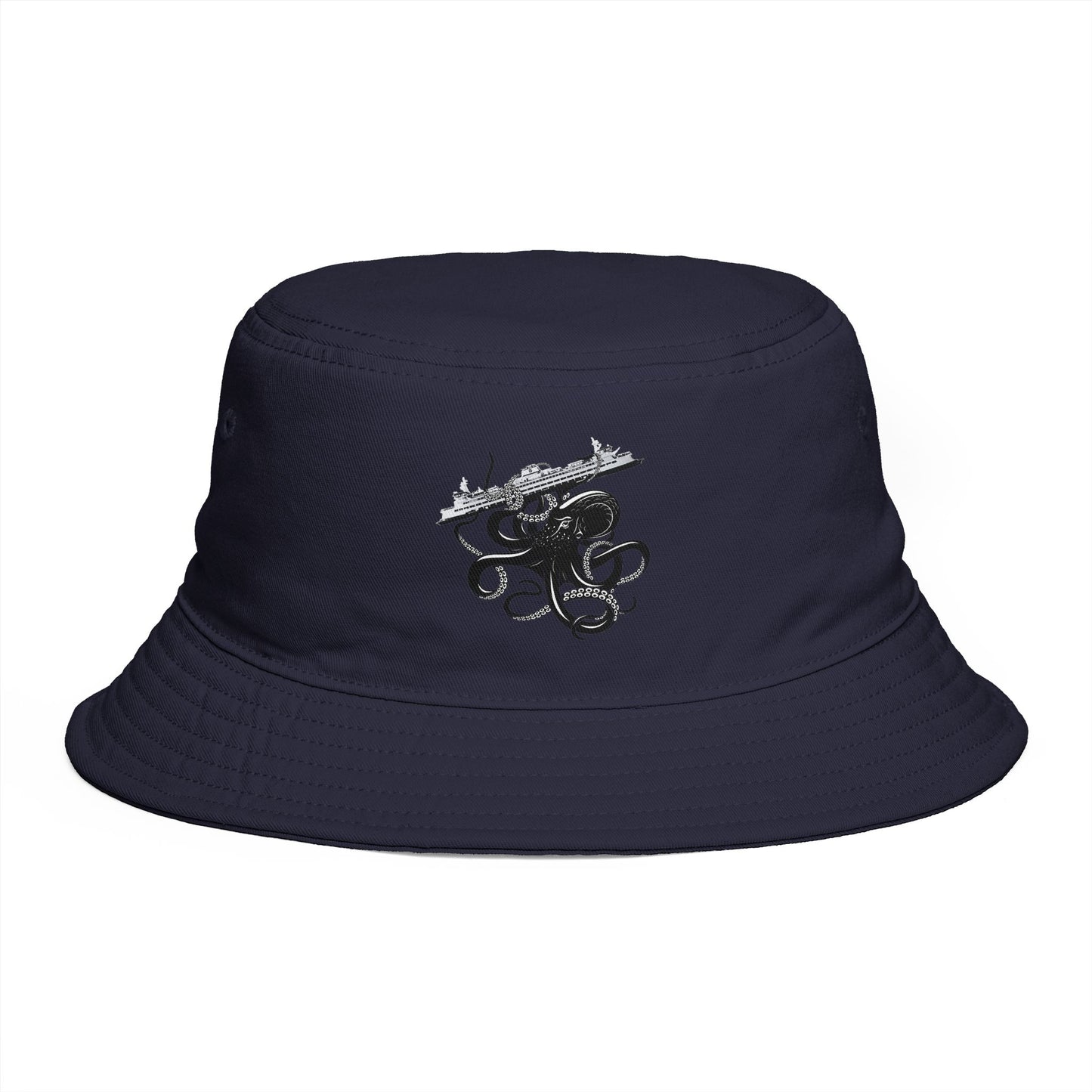 Octopus Attacks Ferry Organic bucket hat