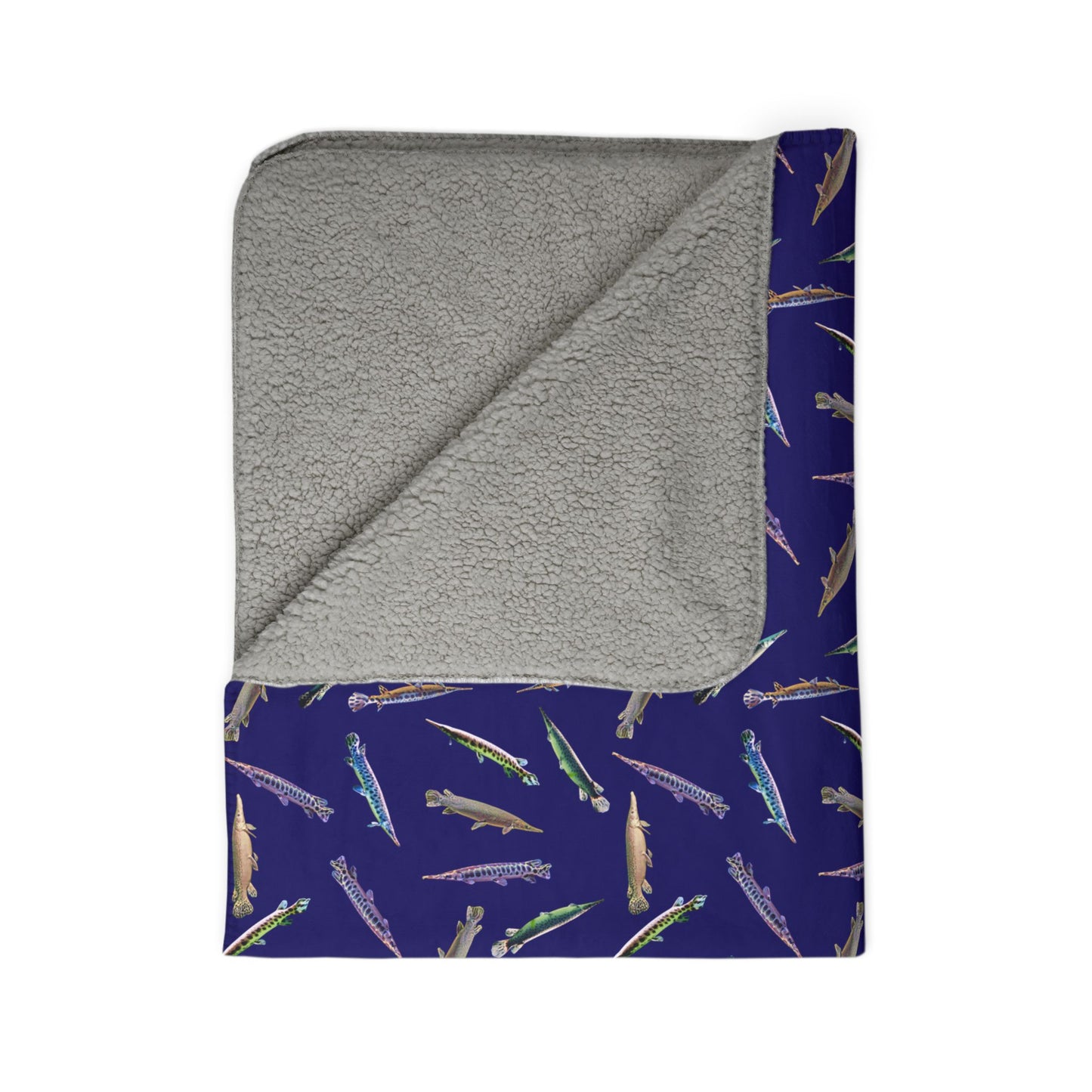 Glorious Gars Patterned Fleece Sherpa Blanket