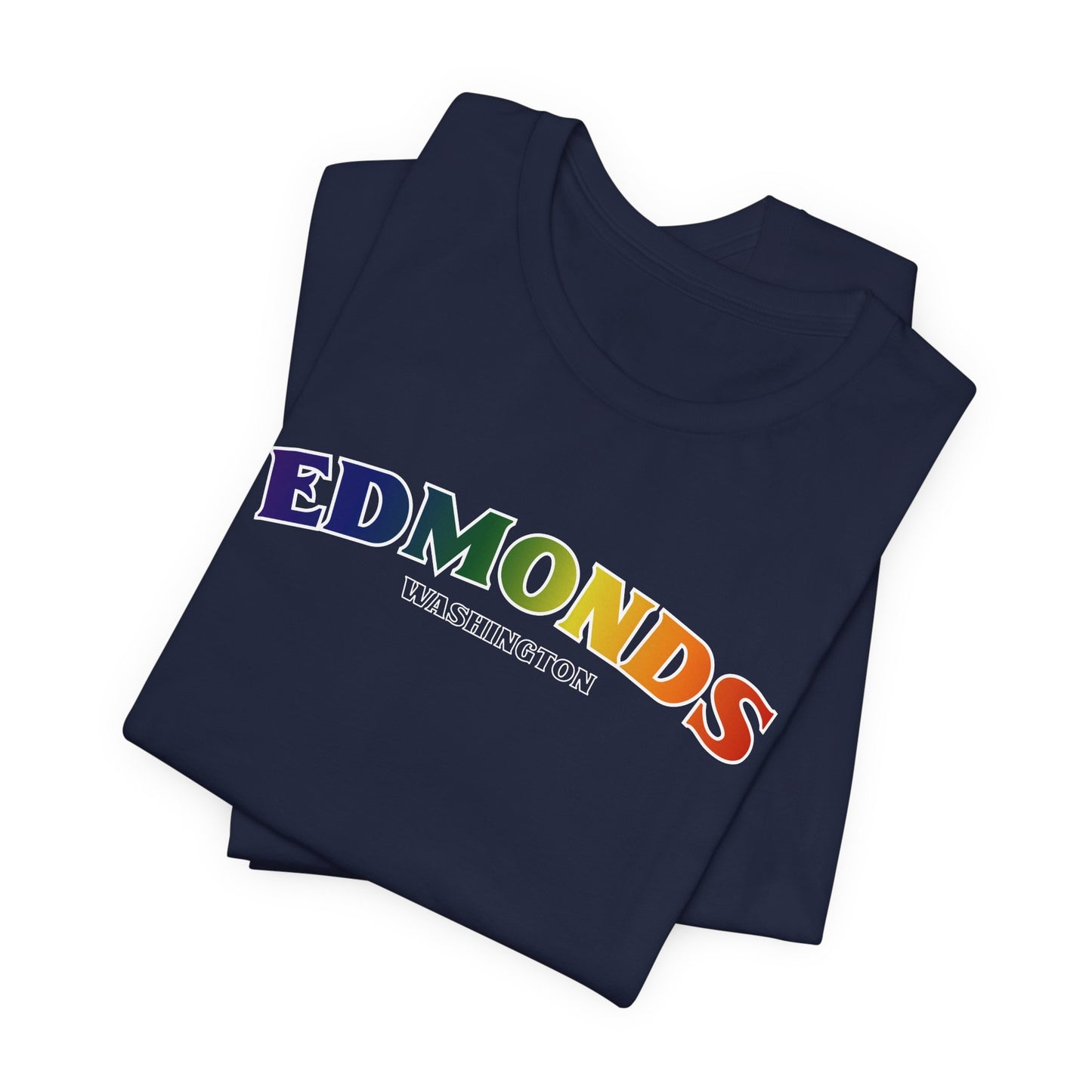 Edmonds Washington RAINBOW Unisex Jersey Short Sleeve Tee
