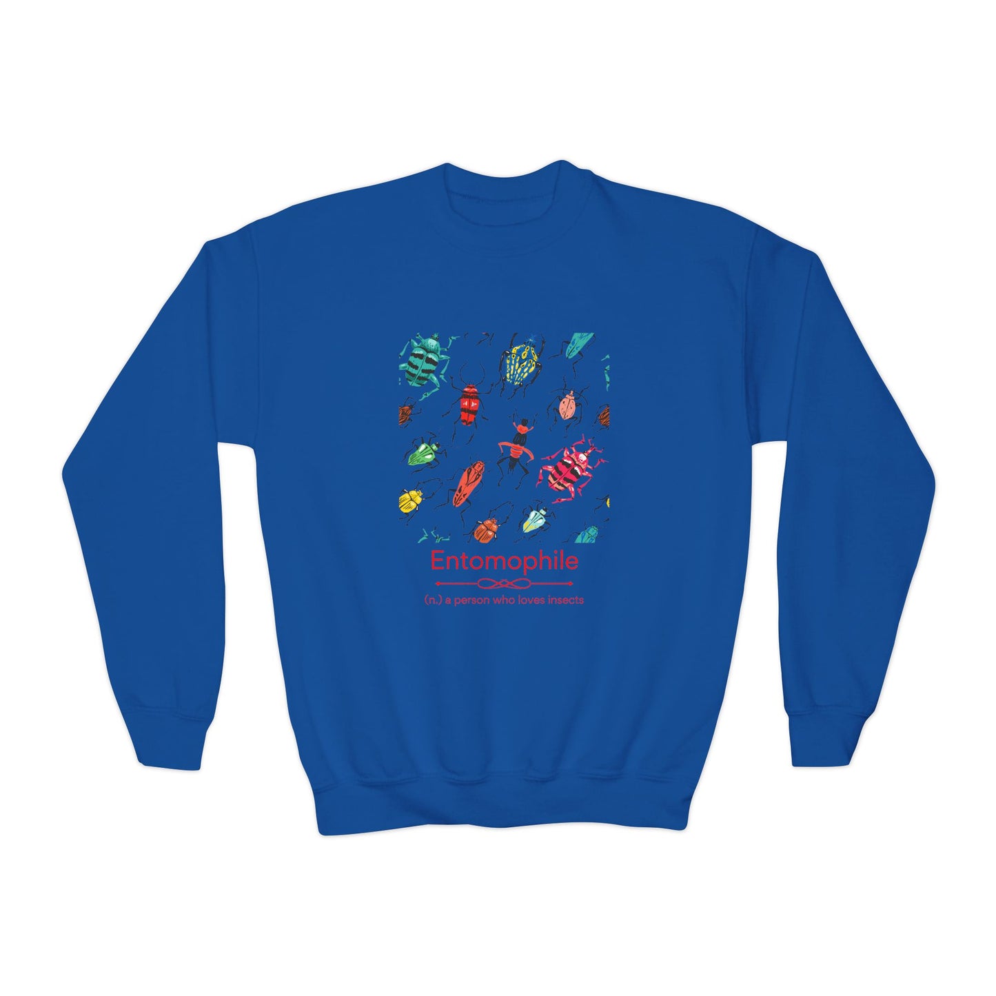 Entomophile - Lover of Insects Youth Crewneck Sweatshirt