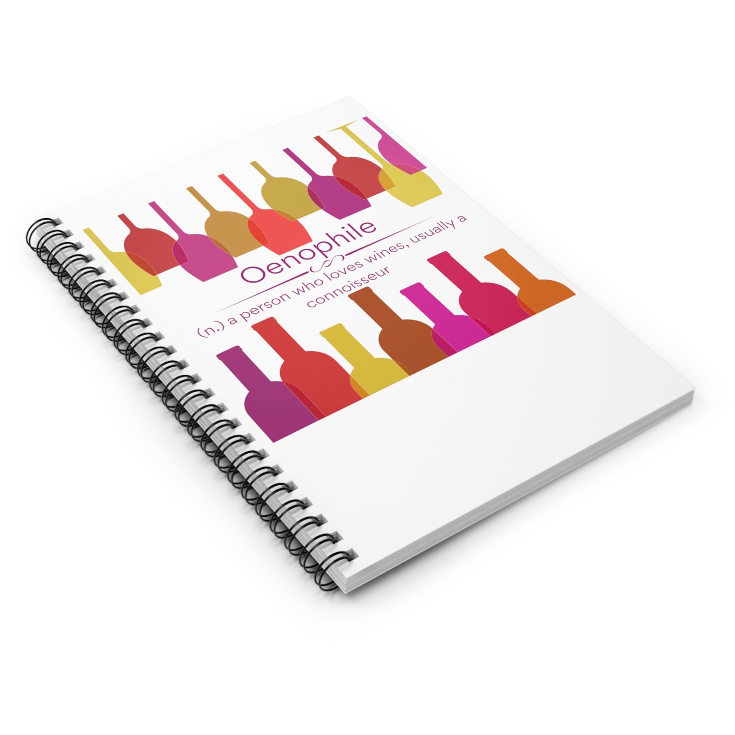 Oenophile Spiral Notebook - Ruled Line