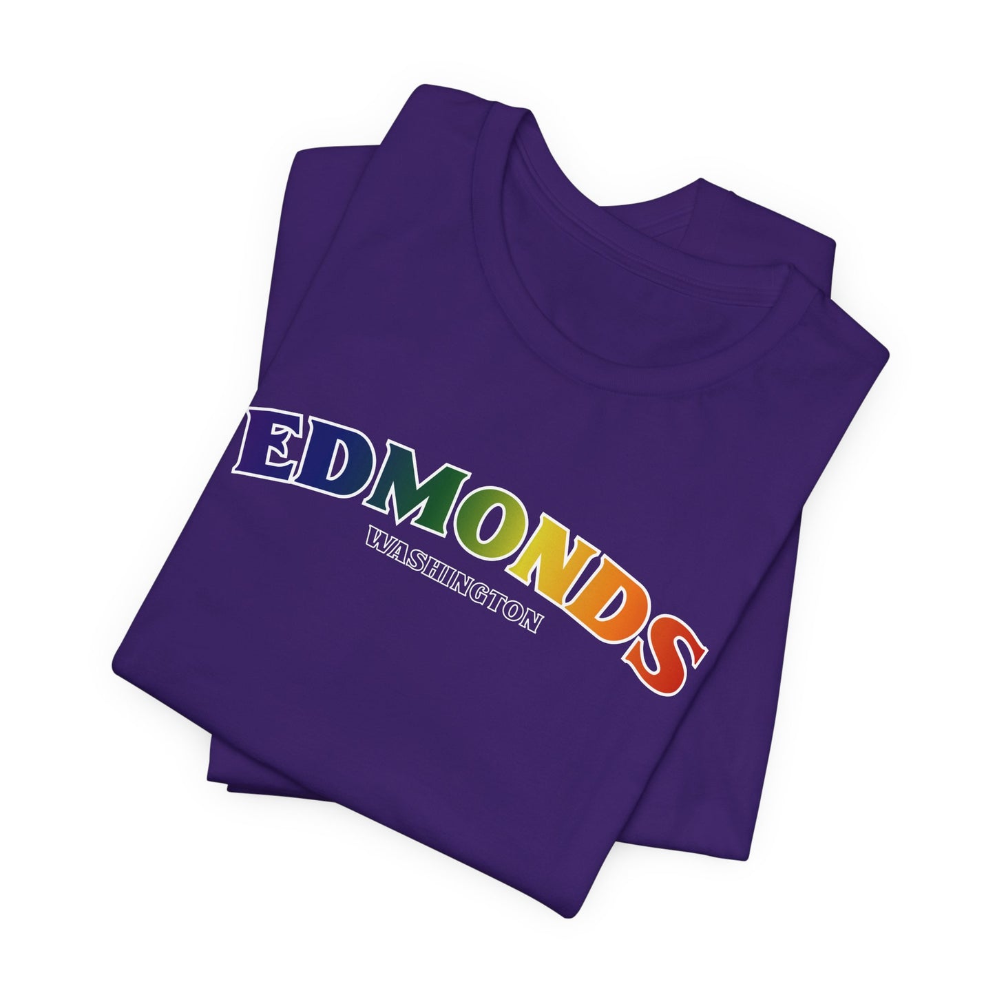 Edmonds Washington RAINBOW Unisex Jersey Short Sleeve Tee