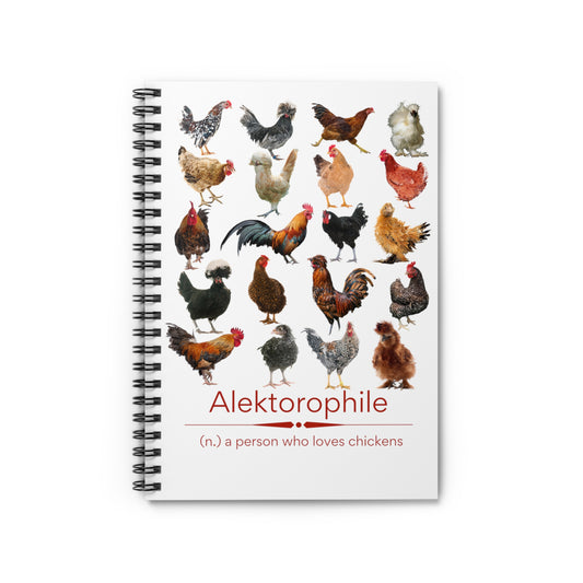 Alektorophile Spiral Notebook - Ruled Line