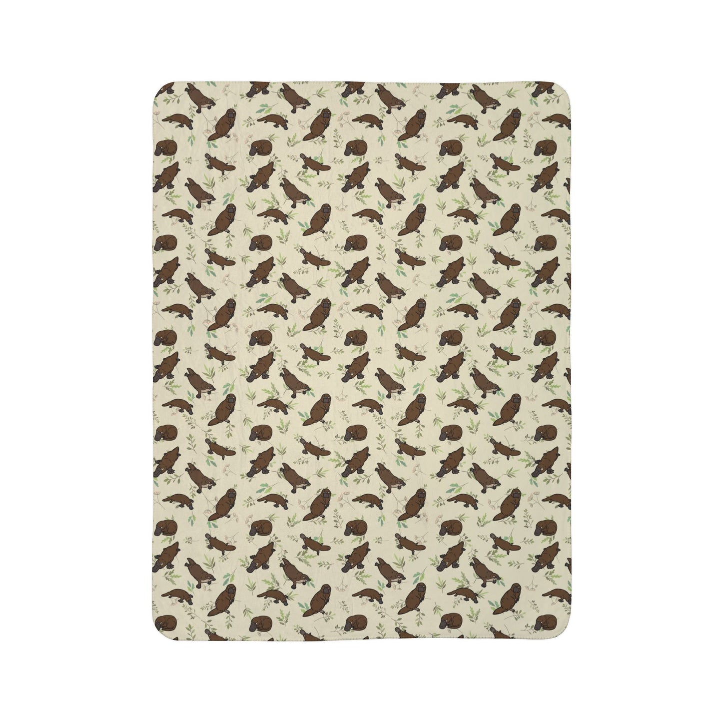 Platypus Paradise Fleece Sherpa Blanket
