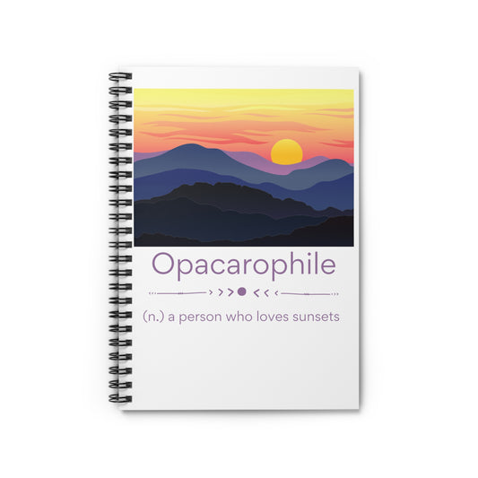 Opacarophile Spiral Notebook - Ruled Line