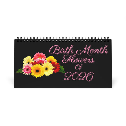Birth Month Flowers of 2026 Desktop Calendar