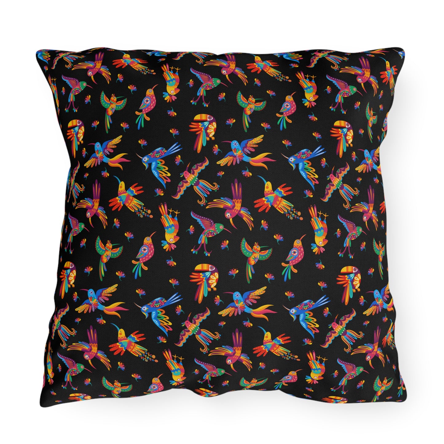 Talavera Birds Mexican Motif Outdoor Pillows