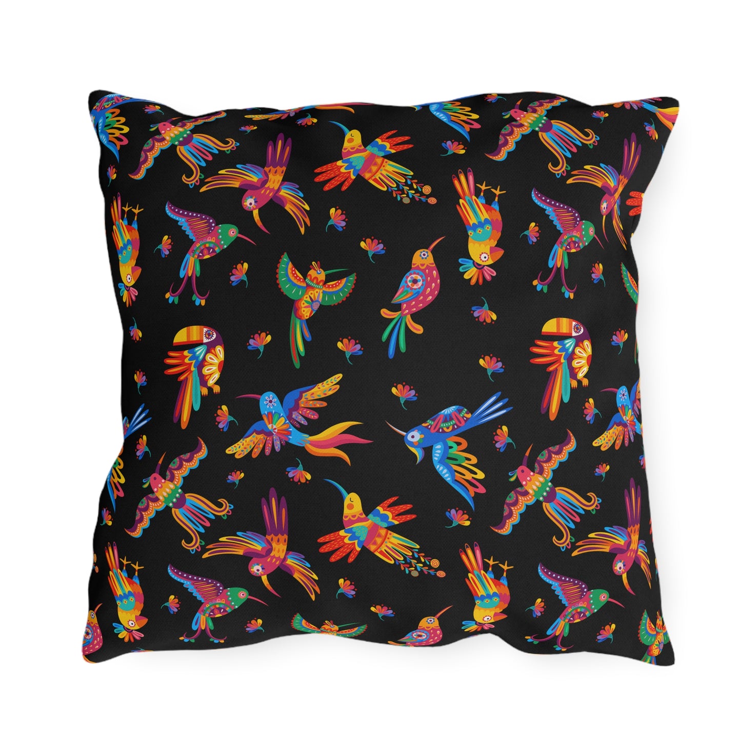 Talavera Birds Mexican Motif Outdoor Pillows