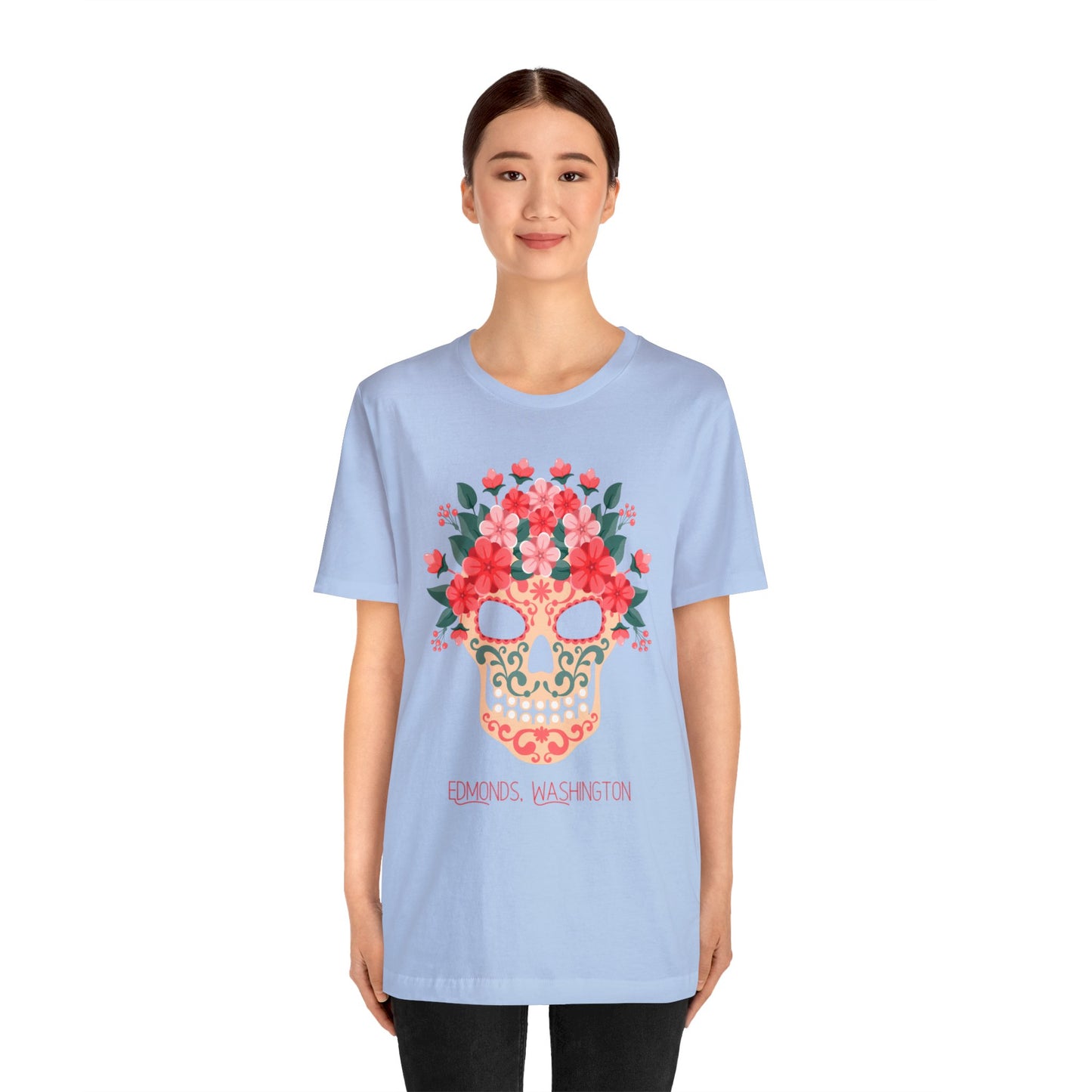 Sugar Skull Edmonds Love T-Shirt