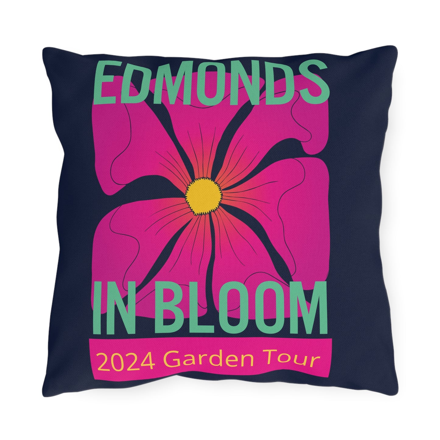 Edmonds in Bloom 2024 Garden Tour Outdoor Pillows (Double Print)