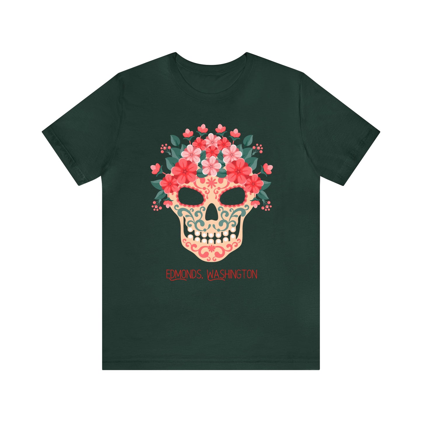 Sugar Skull Edmonds Love T-Shirt