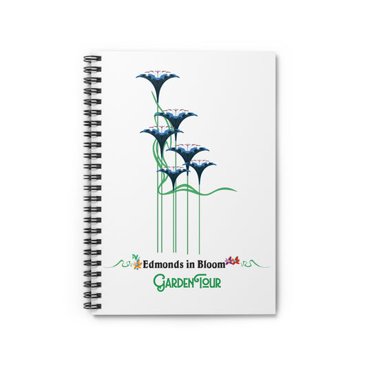 Edmonds in Bloom Garden Tour Spiral Notebook (Flowers) - Ruled Line